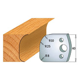 CMT 690.062 PROFILE KNIVES FOR INSERT SHAPER SYSTEM SP 1-37/64”x5/32”  (40x4mm)